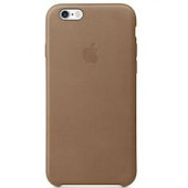 Чехол Накладка для iPhone 6 TGM Apple Case (Коричневый) (Кожа)
