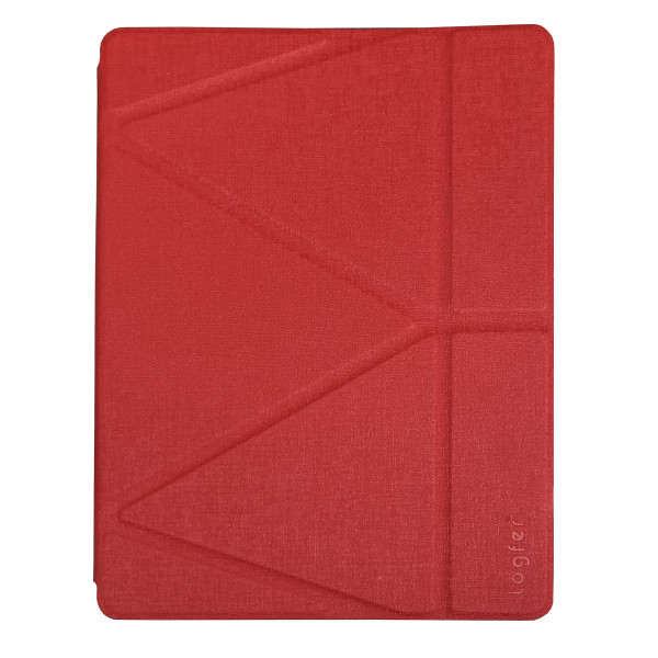 Чехол книжка iPad Pro 11 (2020) Origami Case Leather Embossing (red) - фото Чехол книжка iPad Pro 11 (2020) Origami Case Leather Embossing (red)