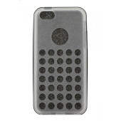 Чехол Накладка для iPhone 5C HELLODEERE SLIM (Черный) (силикон)