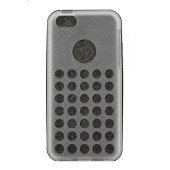 Чехол Накладка для iPhone 5C HELLODEERE SLIM (Черный) (силикон)