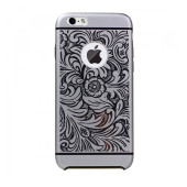 Чехол Накладка для iPhone 6 IBacks Cameo (Серый) (Алюминий)