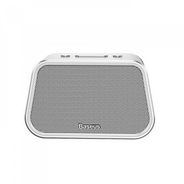 Колонка акустическая Baseus Encok Speaker E02 U-Disk/TF Card/AUX (Silver) - фото Колонка акустическая Baseus Encok Speaker E02 U-Disk/TF Card/AUX (Silver)
