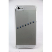Чехол Накладка для iPhone 5/5S WD Sash Ice B SWAROVSKI ELEMENT(Прозрачный) (Пластик)