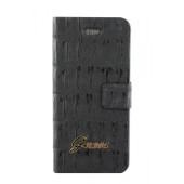 Чехол Книжка для iPhone 5/5S GUESS Crocodile (черный) (кожа)