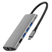 Перехідник WiWU Multi Ports USB Type-C 11-in-1 (Silver)