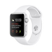 Apple Watch Series 2 42mm Silver Aluminum Case with White Sport Band (MNPJ2)