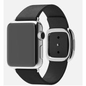 Apple Watch 38mm Stainless Steel Case with Modern Black Buckle (MJYK2)