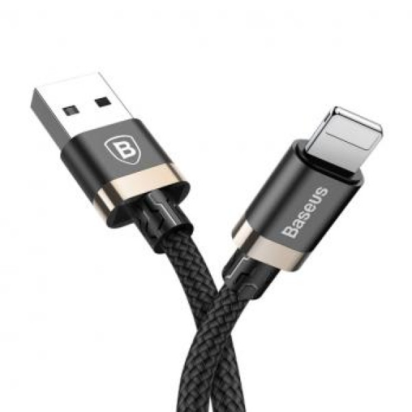 Кабель USB BASEUS Turn Series Lightning (black-gold) - фото Кабель USB BASEUS Turn Series Lightning (black-gold)