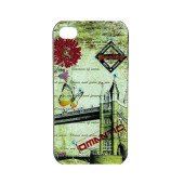 Чехол Накладка для iPhone 4/4S LAVAS SWAROVSKI Butterfly (Зелёный) (Пластик)