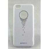 Чехол Накладка для iPhone 5C RGBMIX CRYSTAL KIT (Белый) (Пластик)