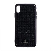 Чехол накладка iPhone XS Max The Bling World LCPC Silver+TPU Case (black)
