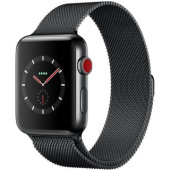 Apple Watch Series 3 GPS + Cellular 38mm Space Black Stainless Steel w. Space Black Milanese L. (MR1H2)
