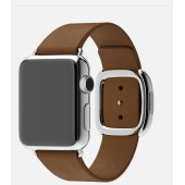 Apple Watch 38mm Stainless Steel Case with Brown Modern Buckle (MJ3A2)