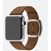Apple Watch 38mm Stainless Steel Case with Brown Modern Buckle (MJ3A2)