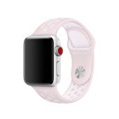 Ремешок-браслет для Apple Watch 38mm/40mm Silicone Nike Sport Band (Barely Rose-Pearl Pink)