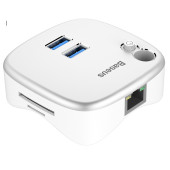 Перехідник USB HUB Baseus Strenght Faction Expansion Dock (silver)