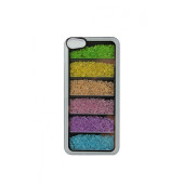 Чехол Накладка для iPhone 5/5S MIX CRYSTAL (белый) (пластик)