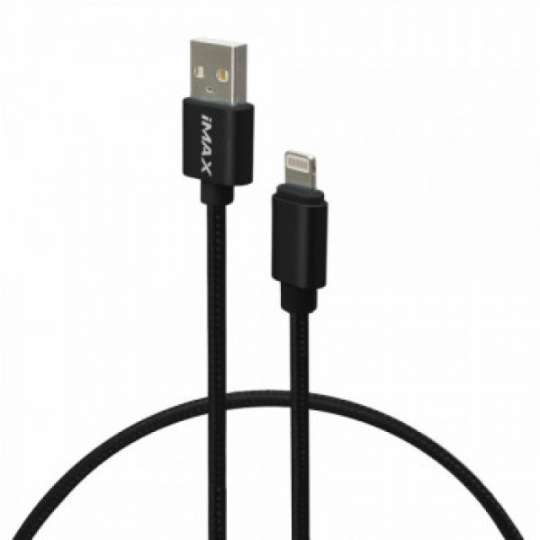 Кабель USB Lightnig Imax Nylong 1m (Черный)