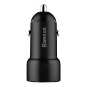 Автомобільний зарядний пристрій Baseus Little Giant Metal Dual (black)