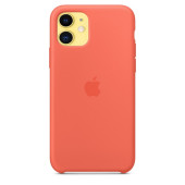 Чохол Накладка для iPhone 11 Apple Silicon Case (Clementine) (Полиулетан)