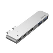 HUB Baseus Thunderbolt-Dual C to USB3.0/HDMI/ Type-C Deep Space Gray
