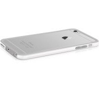 Чохол Накладка для iPhone 6 ESCOTT Clear Shell (Прозорий+Білий) (Пластик)