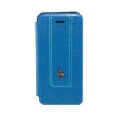 Чехол Книжка для iPhone 5/5S SANTA BARBARA POLO(Синий) (Кожа)