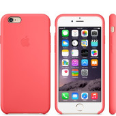 Чехол Накладка для iPhone 6S Apple Silicone Case High Copy (Pink) (Силикон)