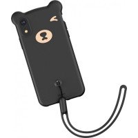 Чохол накладка iPhone Xr Baseus Bear Case (black)