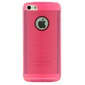 Чехол Накладка для iPhone  5/5S BASEUSUltra-Thin (Розовый) (Пластик)