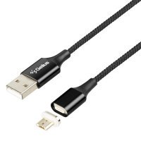 USB Cable Gelius Pro Magenta Transfer GP-MC-03m MicroUSB Black