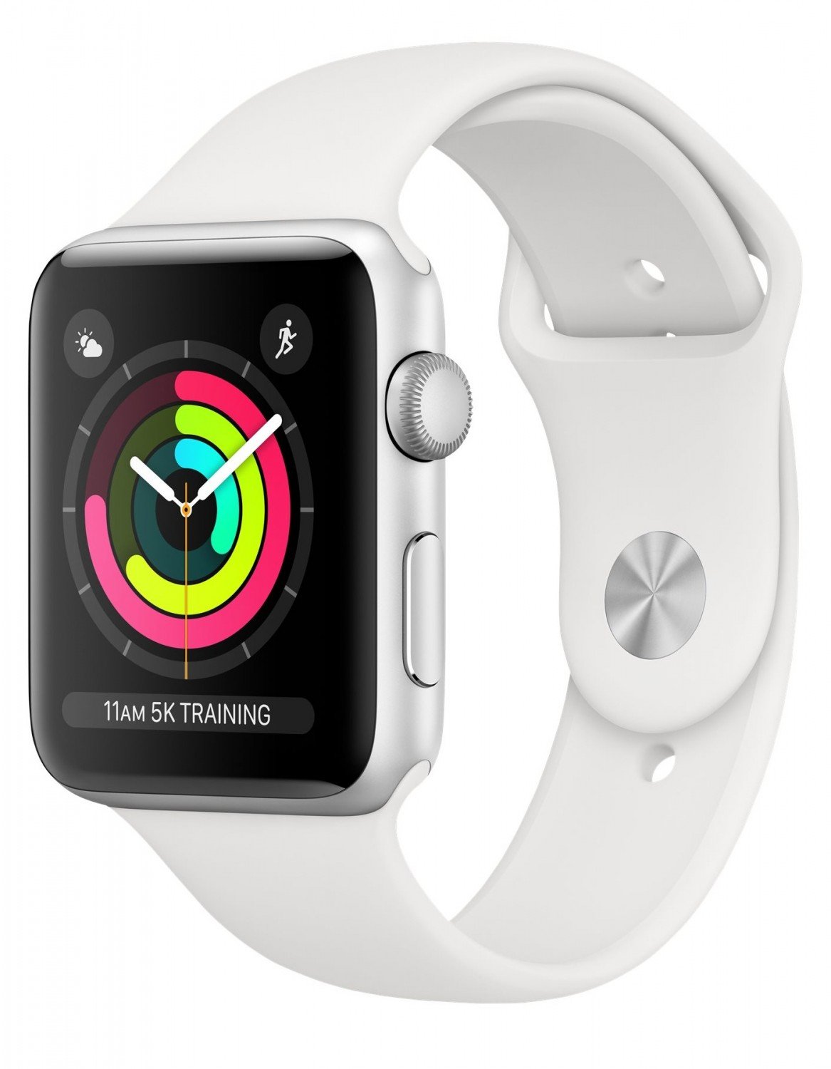 Apple Watch Series 3 GPS 42mm Silver Aluminum Case with Fog Sport Band (MTF22FS/A) UACRF