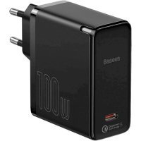 Сетевое зарядное устройство Baseus GaN2 Fast Charger 1C 100W/Mini White Cable Type-C to Type-C 100W (Black)