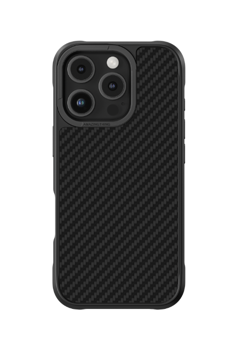 Чехол iPhone 16 Pro AmazingThing Titan Max (1500D) Case with MagSafe (Black)
