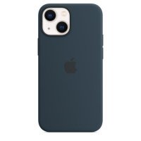 Чехол Накладка для iPhone 13 mini Apple Silicone Case with MagSafe (Abyss Blue)