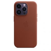 Чехол для iPhone 14 Pro Apple Leather Case with MagSafe (Umber)