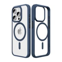 Чехол iPhone 15 Pro Rock Guard Clear with Magnetic (Blue)