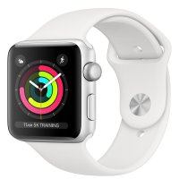 Apple Watch Series 3 GPS 38mm Silver Aluminum w. White Sport band (MTEY2FS/A) UACRF