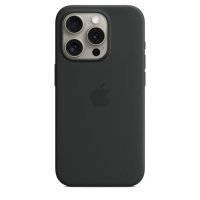Чехол для iPhone 15 Pro Apple Silicone Case with MagSafe (Black)