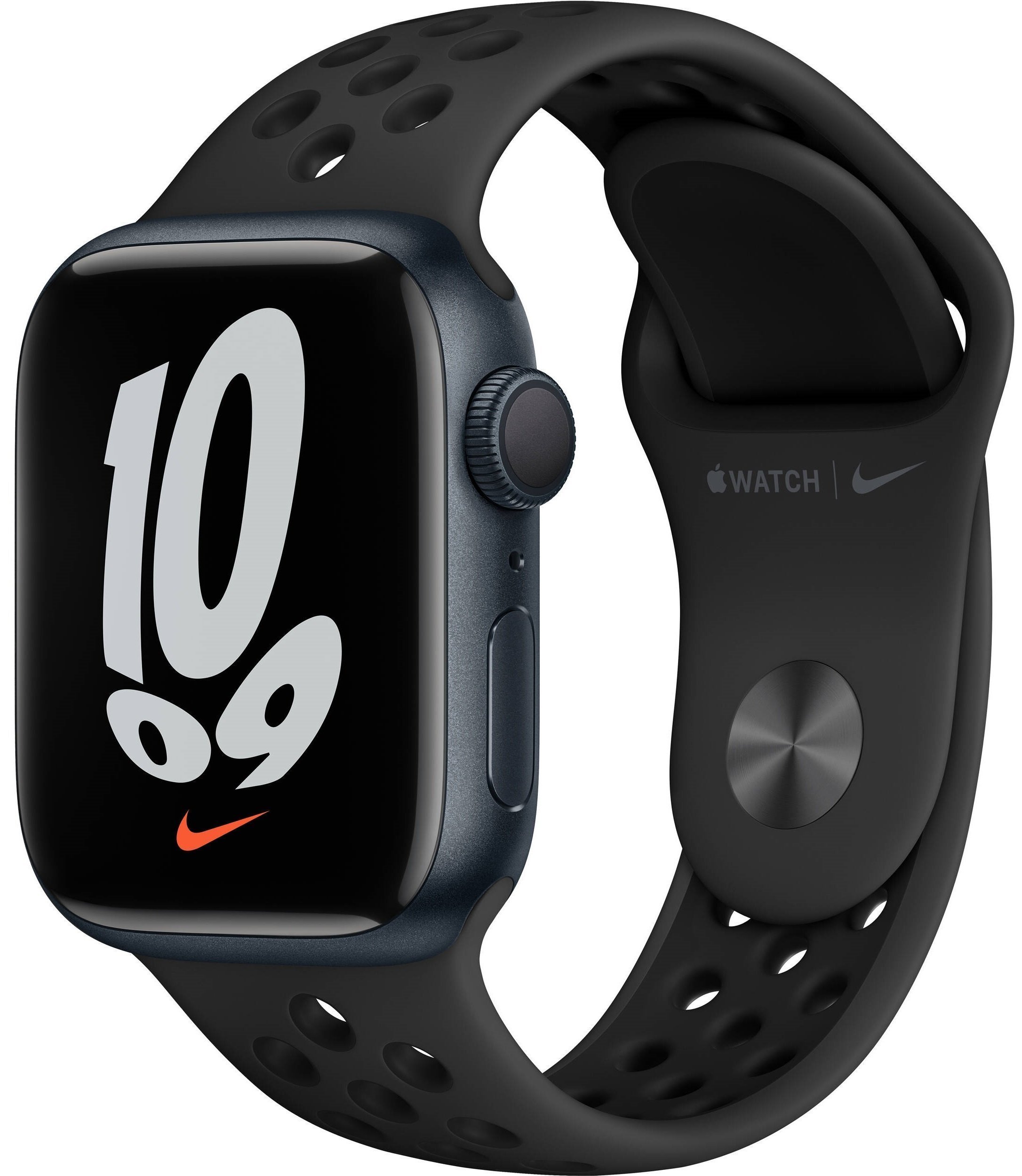 Apple Watch Series 7 Nike+ GPS 45mm Midnight Aluminum Case With Anthracite/Black Sport Band (MKNC3UL) UACRF