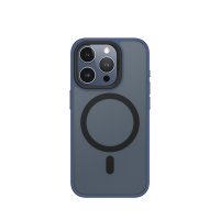Чехол iPhone 15 Pro Max Blueo Frosted Anti-Drop Case with MagSafe (Dark Blue)