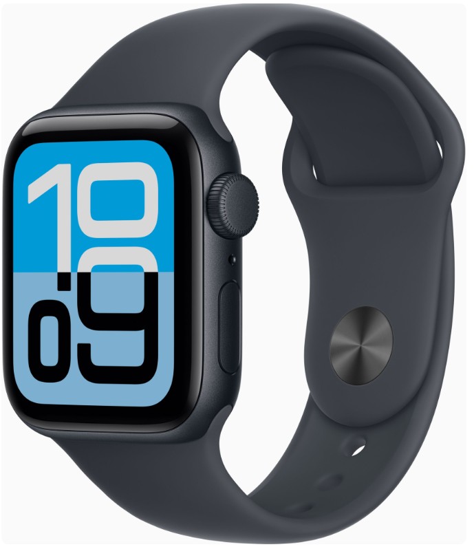 Apple Watch SE 3 GPS 40mm Midnight Alu. Case w. Midnight S. Band - S/M (MEH94)