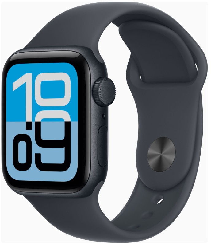 Apple Watch SE 3 GPS + Cellular 40mm Midnight Alu. Case w. Midnight S. Band - S/M (MEP94)