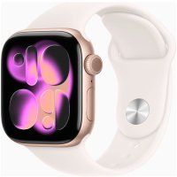 Apple Watch Series 11 GPS 42mm Rose Gold Alu. Case w. Light Blush S. Band - S/M (MEU04)