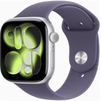 Apple Watch Series 11 GPS 46mm Silver Alu. Case w. Purple Fog S. Band - S/M (MEV94)