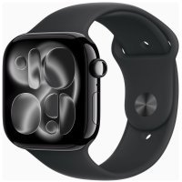 Apple Watch Series 11 GPS 46mm Jet Black Alu. Case w. Black S. Band - XL (MEW84+MXM53)