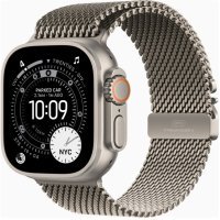 Apple Watch Ultra 3 GPS + Cellular 49mm Natural Tit. Case w. Natural Tit. Milanese Loop - Large (MF0E4)