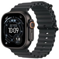 Apple Watch Ultra 3 GPS + Cellular 49mm Black Tit. Case w. Black Ocean Band (MF0J4)
