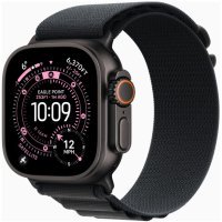 Apple Watch Ultra 3 GPS + Cellular 49mm Black Tit. Case w. Black Alpine Loop - Medium (MF0V4)