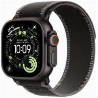 Apple Watch Ultra 3 GPS + Cellular 49mm Black Tit. Case w. Black/Charcoal Trail Loop - M/L (MF1H4)